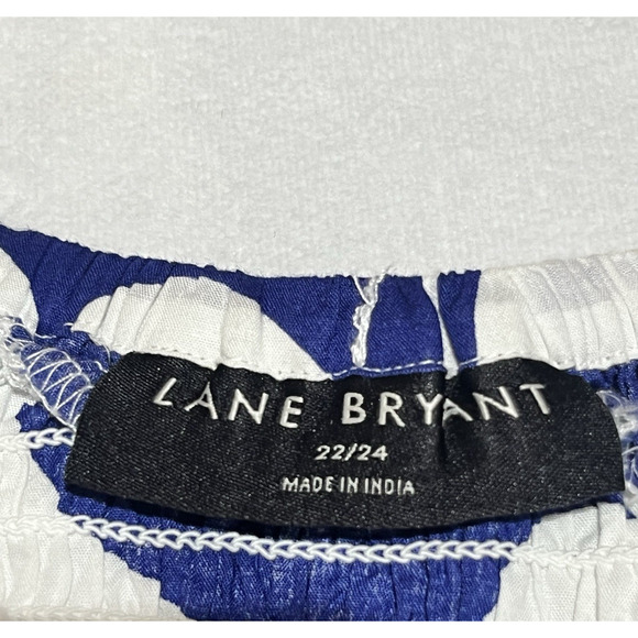 Lane Bryant Midi Sundress 22/24 Floral Romantic Cottage Smocked Cotton Dress - Picture 8 of 9